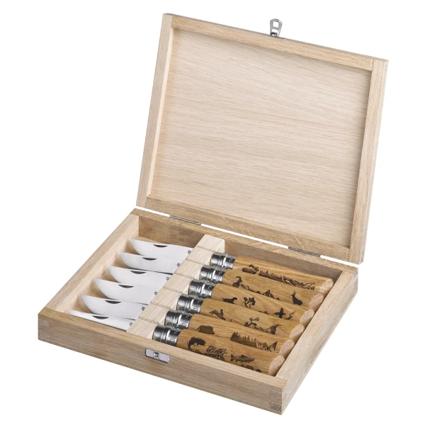 Opinel Wooden Gift Box-Set No. 08 Animalia SS