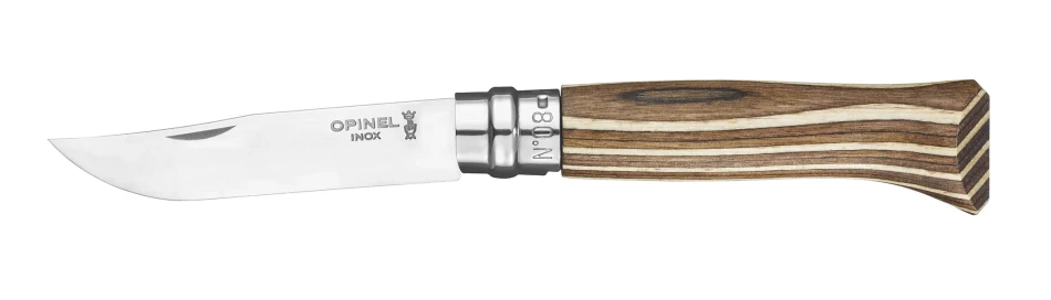 Opinel No. 08 Laminated, kolor: Brown