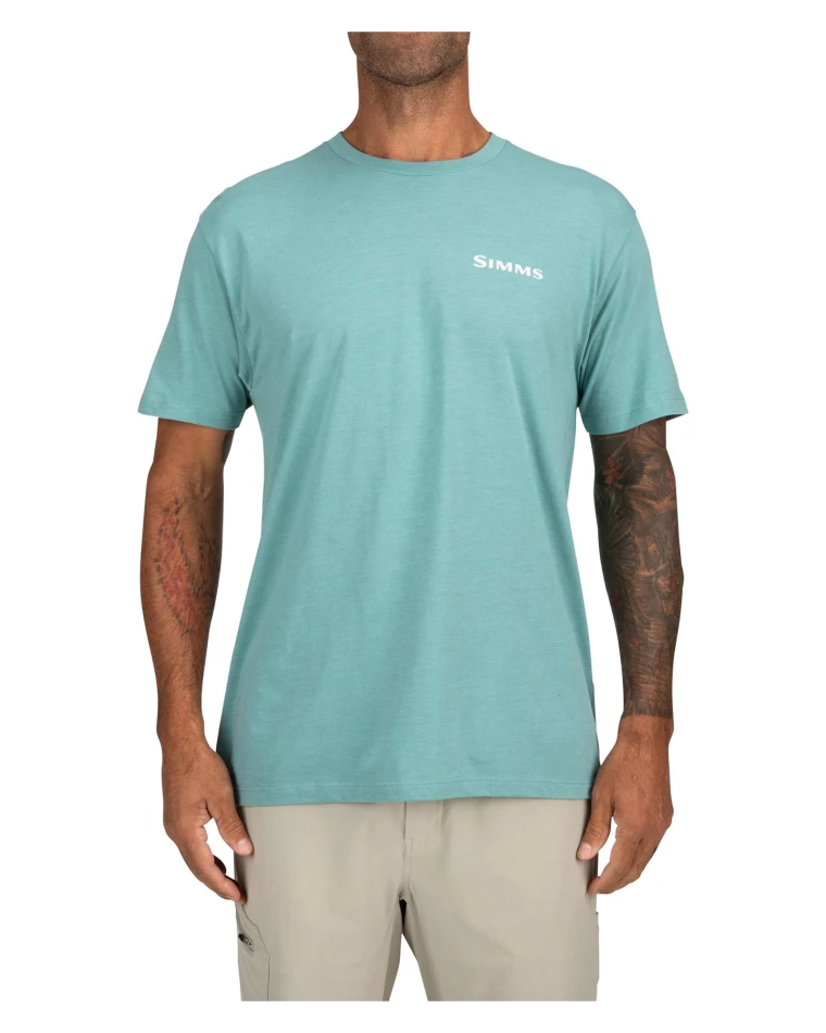 Walleye Outline T-shirt, kolor: 676 - Oil Blue Heather
