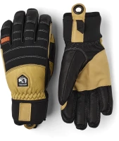 Hestra Army Leather Ascent 5-finger Black Light Brown - 1