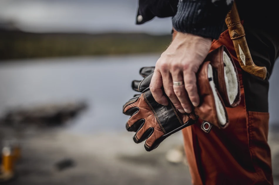 Falt Guide Gloves, kolor: 750100 - Brown / Black - 0