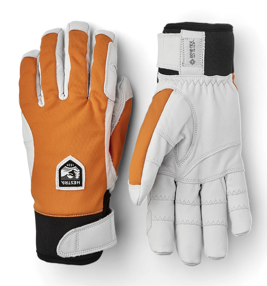 Hestra Ergo Grip Active 5 finger Orange Offwhite 510020 - 1
