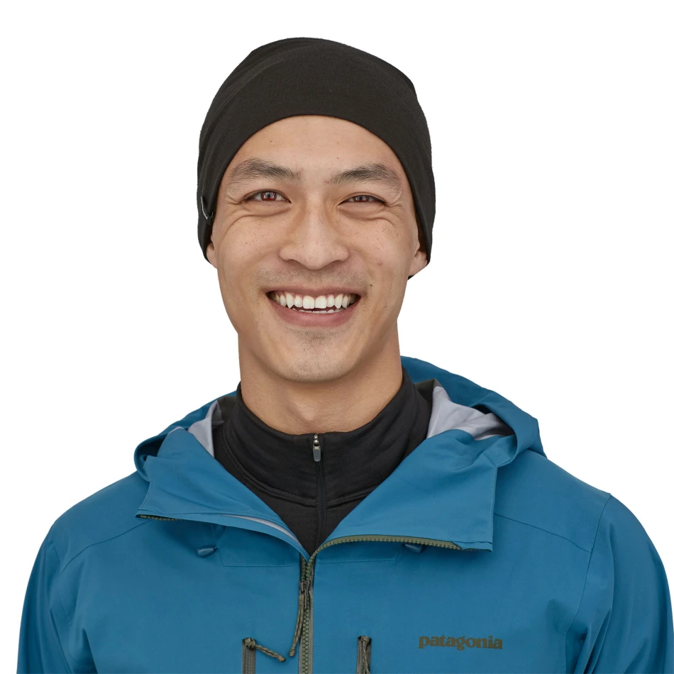 Patagonia Overlook Merino Wool Liner Beanie, kolor: BLK - Black