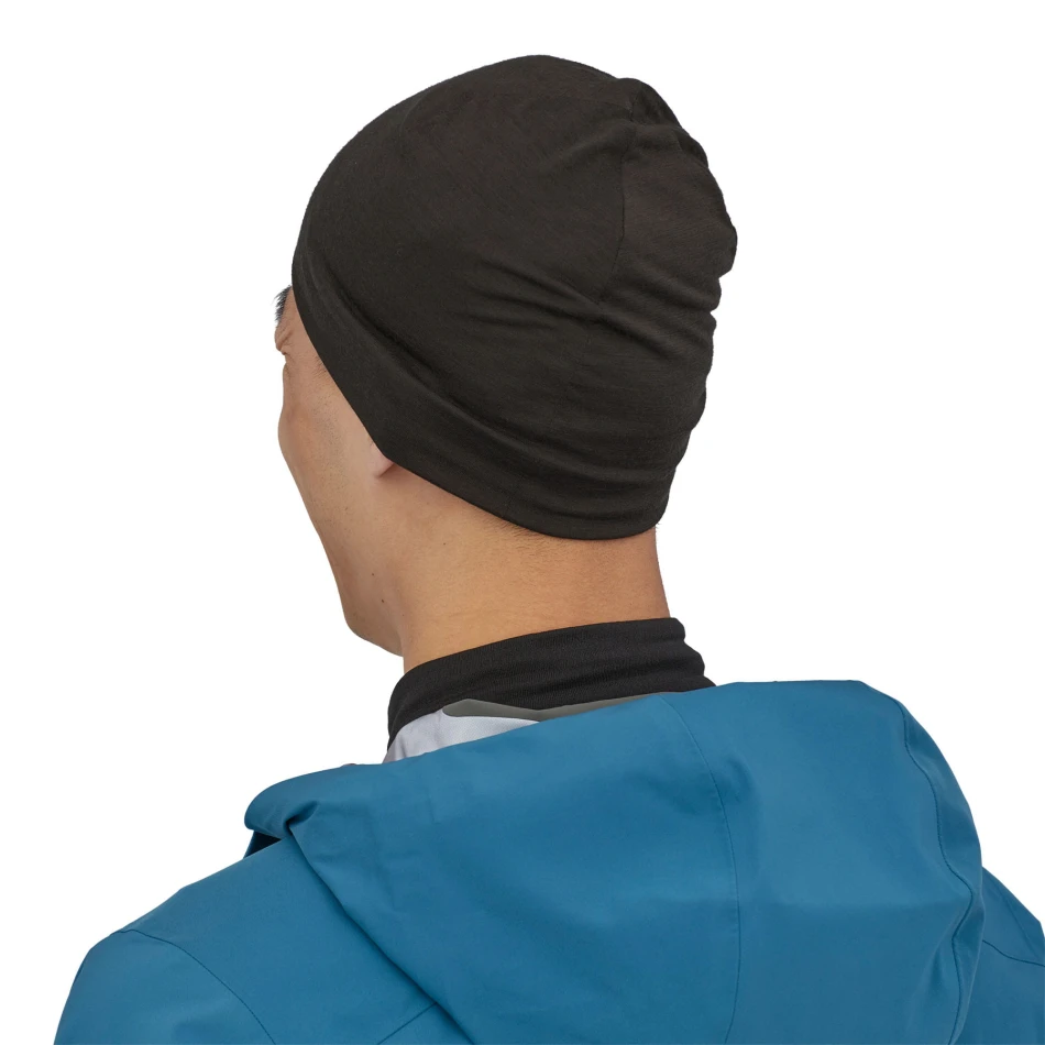 Patagonia Overlook Merino Wool Liner Beanie, kolor: BLK - Black