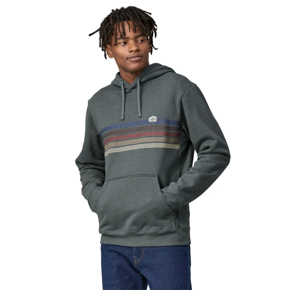 Line Logo Ridge Stripe Uprisal Hoody, kolor: Nouveau Green