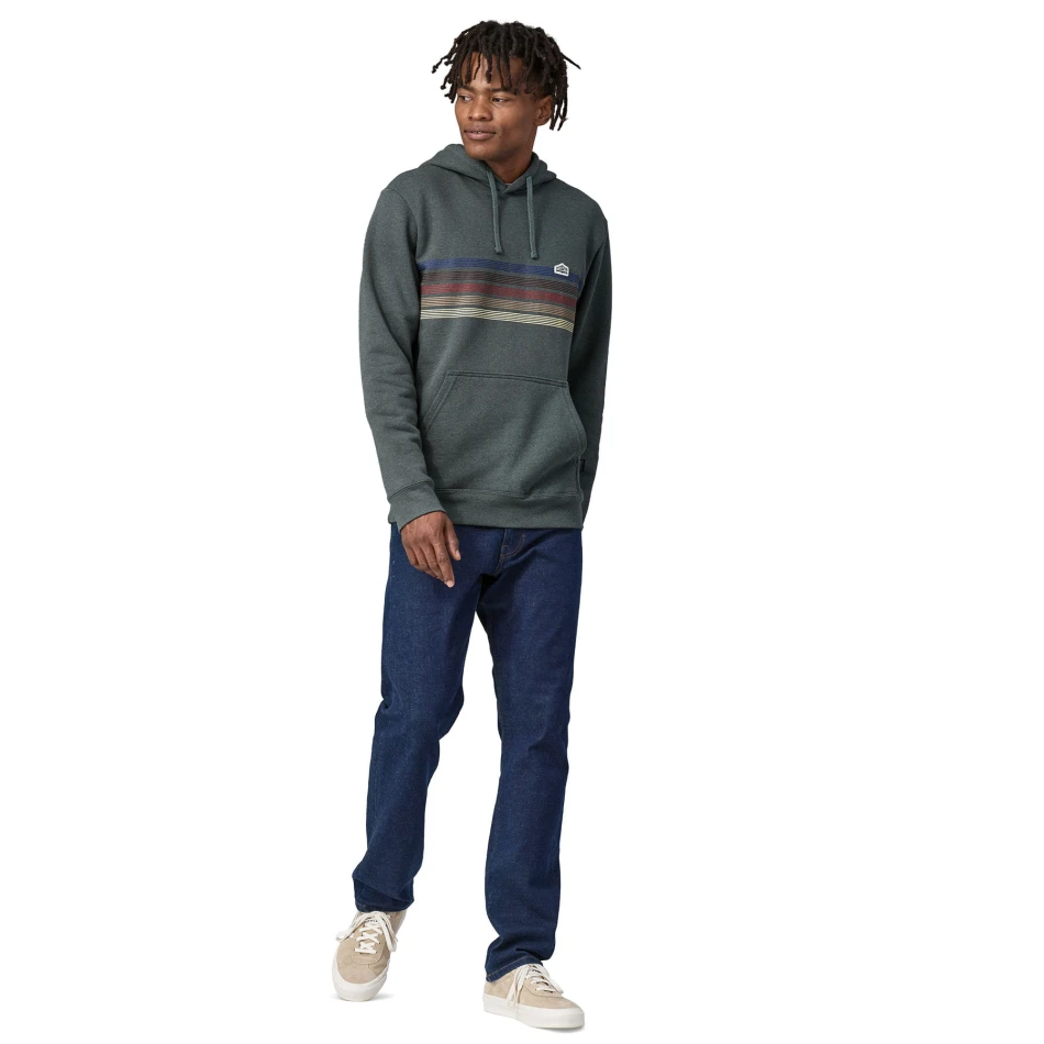 Line Logo Ridge Stripe Uprisal Hoody, kolor: Nouveau Green