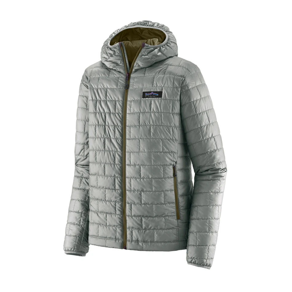 Men's Nano Puff Fitz Roy Trout Hoody, kolor: Sleet Green