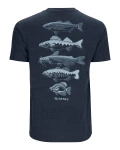 Species T-Shirt, kolor: 414 - Navy Heather - tył