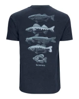Species T-Shirt, kolor: 414 - Navy Heather - tył
