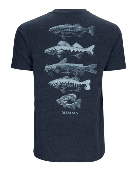 Species T-Shirt, kolor: 414 - Navy Heather - tył