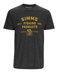 Stacked Logo Bass T-Shirt, kolor: 086 - Charcoal Heather