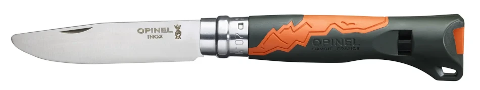 Opinel No.07 Outdoor Junior, kolor: Khaki/Orange