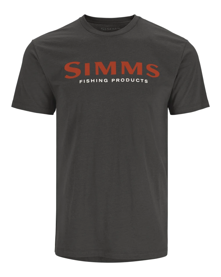 Logo T-Shirt, kolor: 1198 - Simms Orange / Charcoal Heather