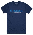 Simms Logo T-Shirt, kolor: 195 - Dark Moon Heather