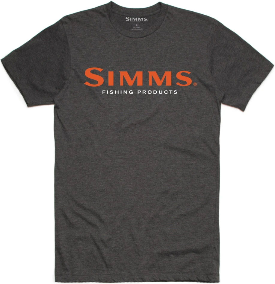 Simms Logo T-Shirt, kolor: 086 - Charcoal