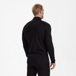 Quinn Merino 1/2 Zip Undershirt, kolor: 992 - Black Oak