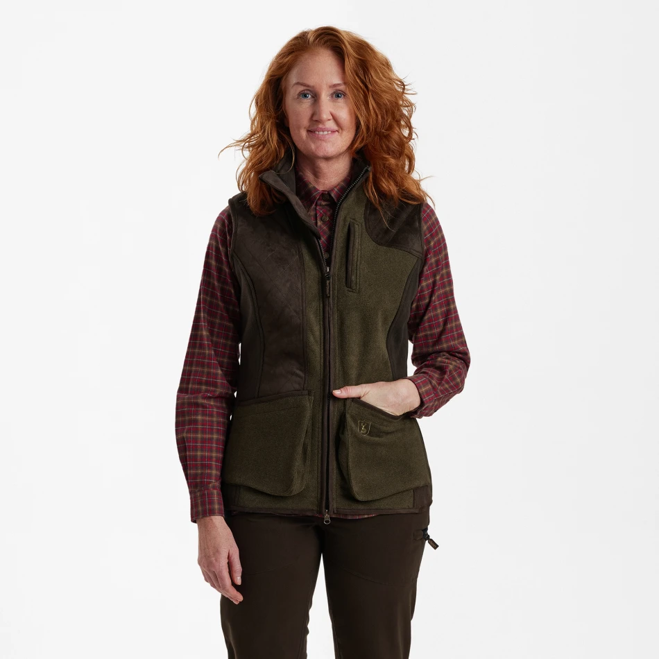 Lady Pam Shooting Waistcoat, kolor: 371 - Graphite Green