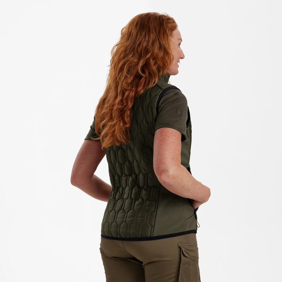 Lady Mossdale Quilted Waistcoat, kolor: 361 - Forest Green