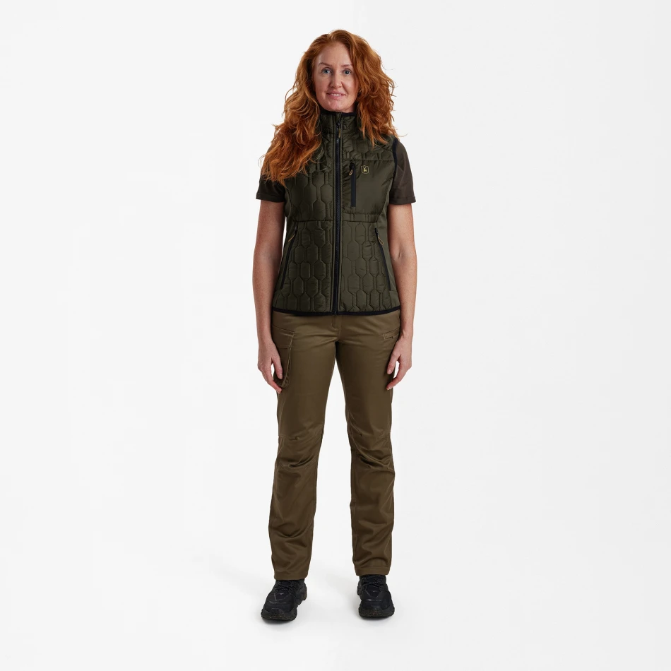 Lady Mossdale Quilted Waistcoat, kolor: 361 - Forest Green