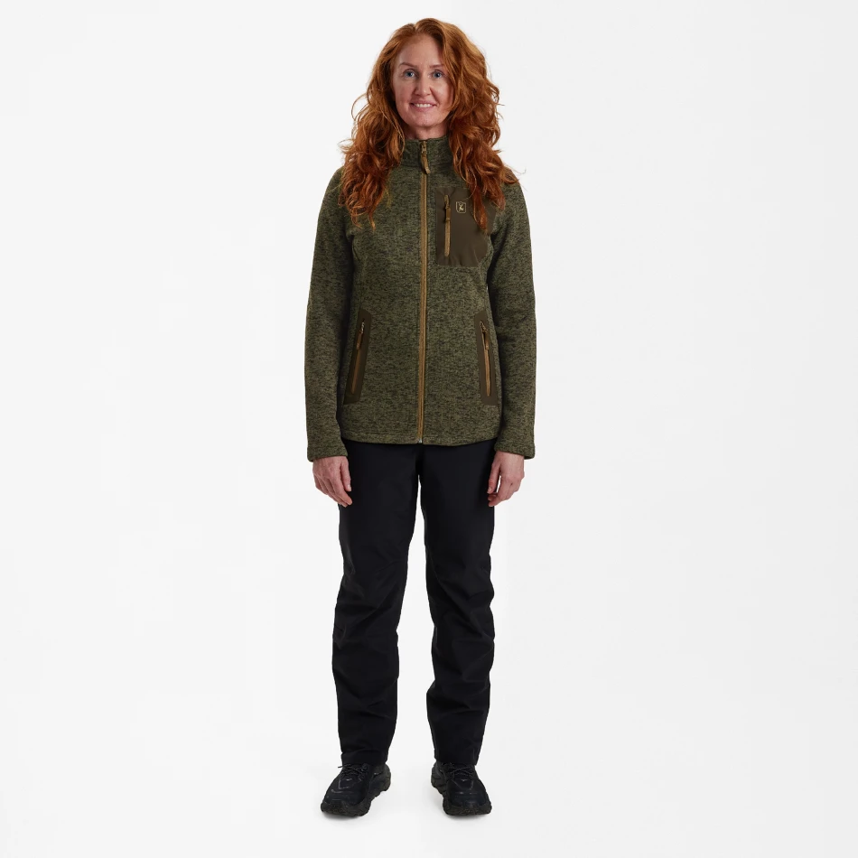 Lady Sarek Knitted Jacket, kolor: 365 - Olive Night melange