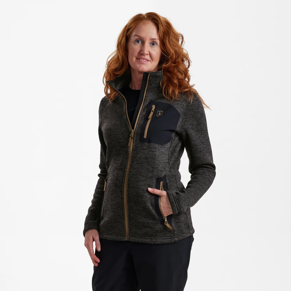 Lady Sarek Knitted Jacket, kolor: 957 - Dark Grey melange
