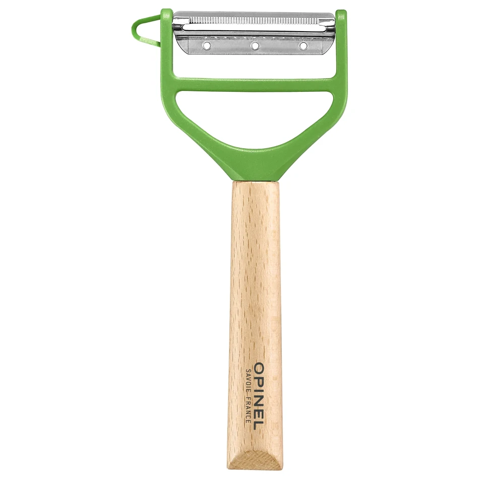 Opinel T-Duo wooden peeler, kolor: Green