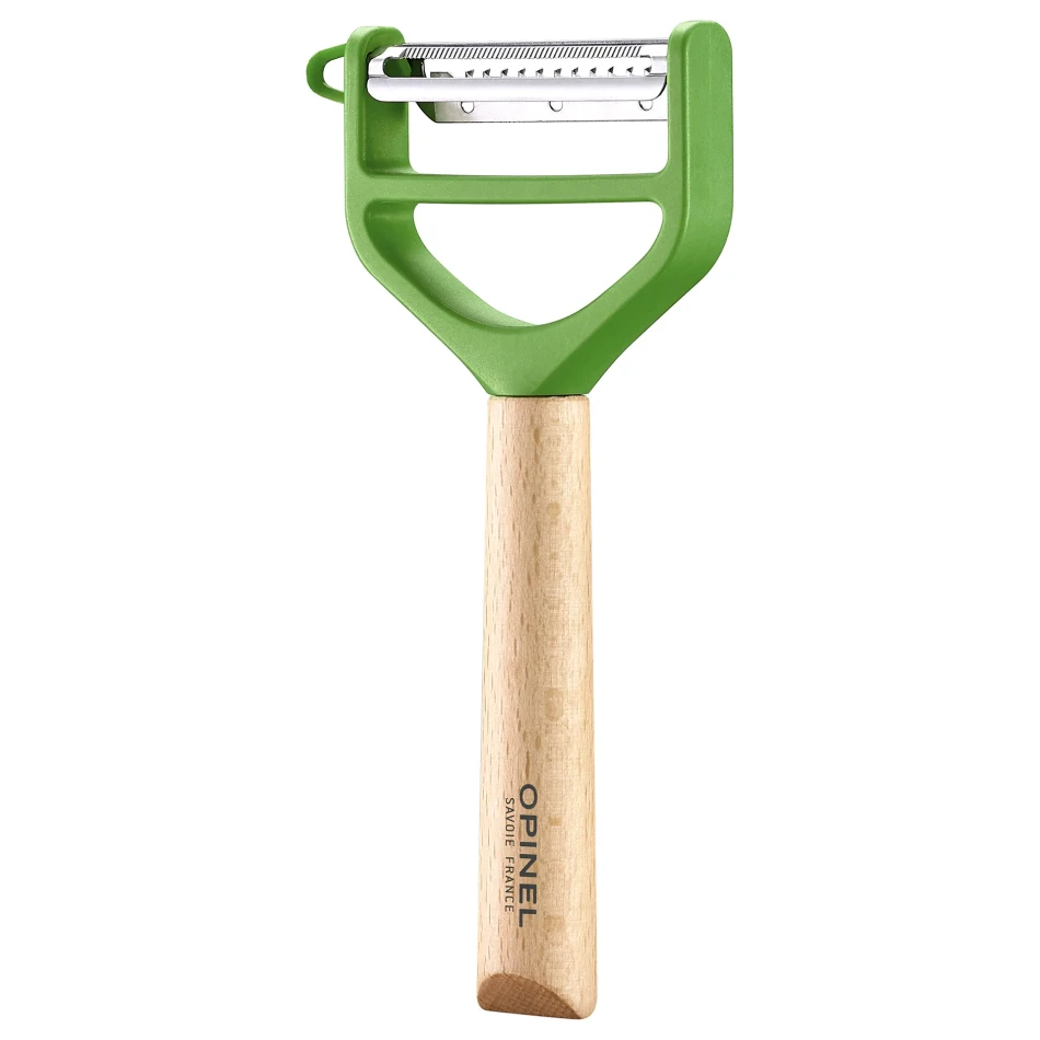 Opinel T-Duo wooden peeler, kolor: Green