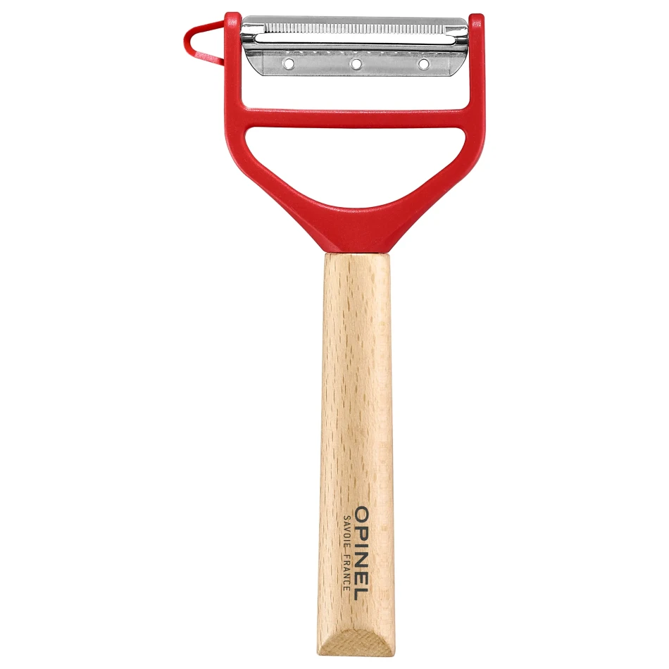 Opinel T-Duo wooden peeler, kolor: Red