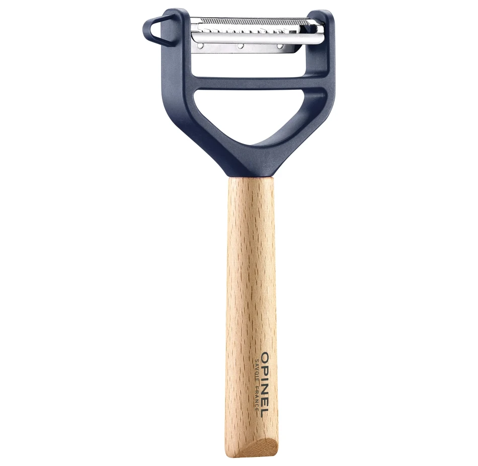 Opinel T-Duo wooden peeler, kolor: Blue