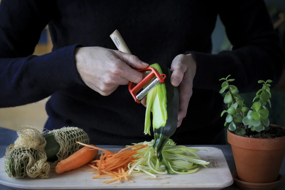 Opinel T-Duo wooden peeler