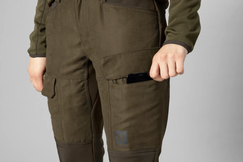 Harkila Scandinavian Trousers Woman, kolor: Willow Green/Deep Brown