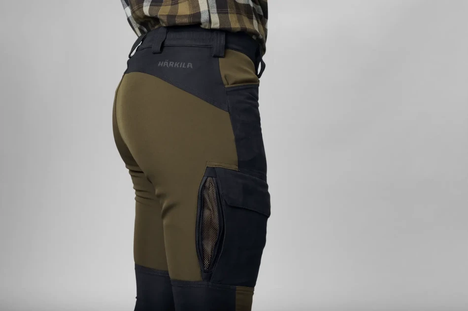Harkila Scandinavian Trousers Woman, kolor: Willow Green/Deep Well Purple