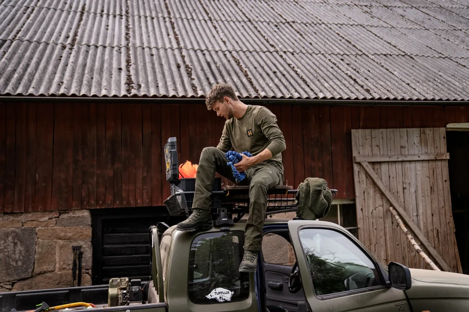 Harkila Fjell Trousers, kolor: Forest Night/Rosin