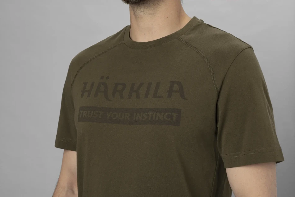 Harkila Logo S/S T-shirt, kolor: Willow Green