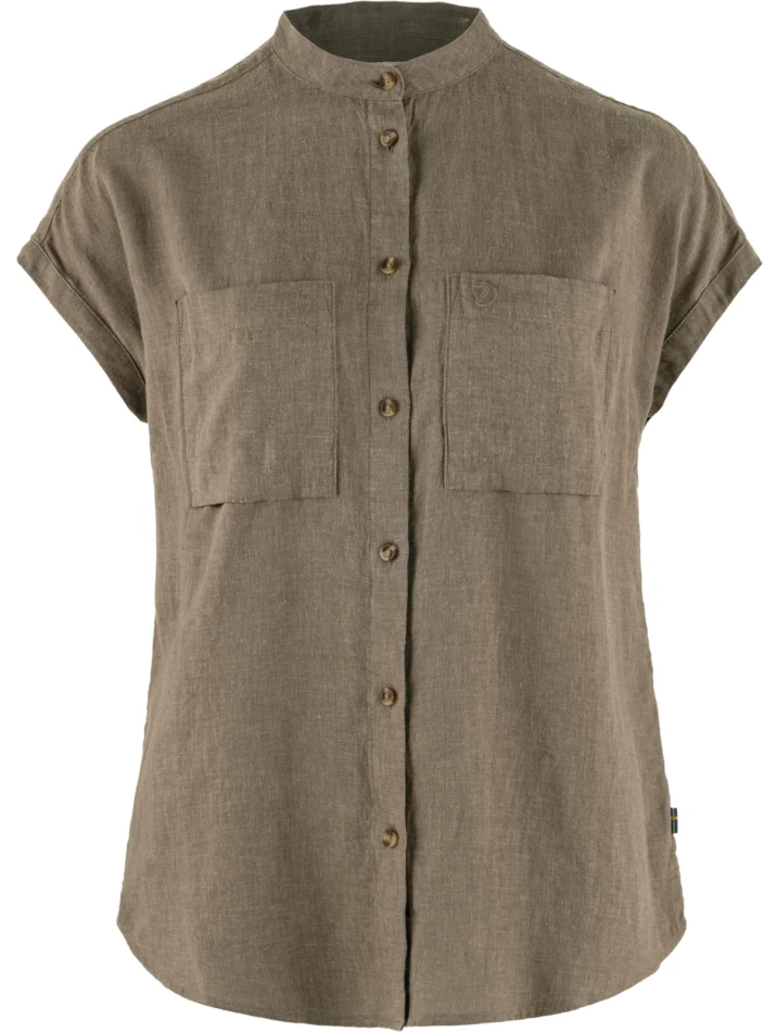 Ovik Hemp Shirt SS W, kolor: 244 - Suede Brown