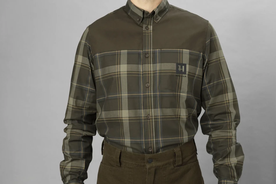 Harkila Anker L/S Shirt, kolor: Willow Green