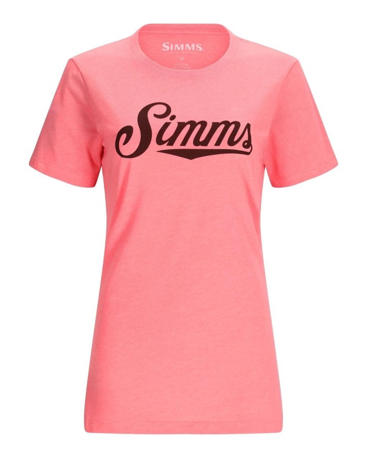 Wms Crew Logo T-Shirt, kolor: 1025 - Watermelon Heather