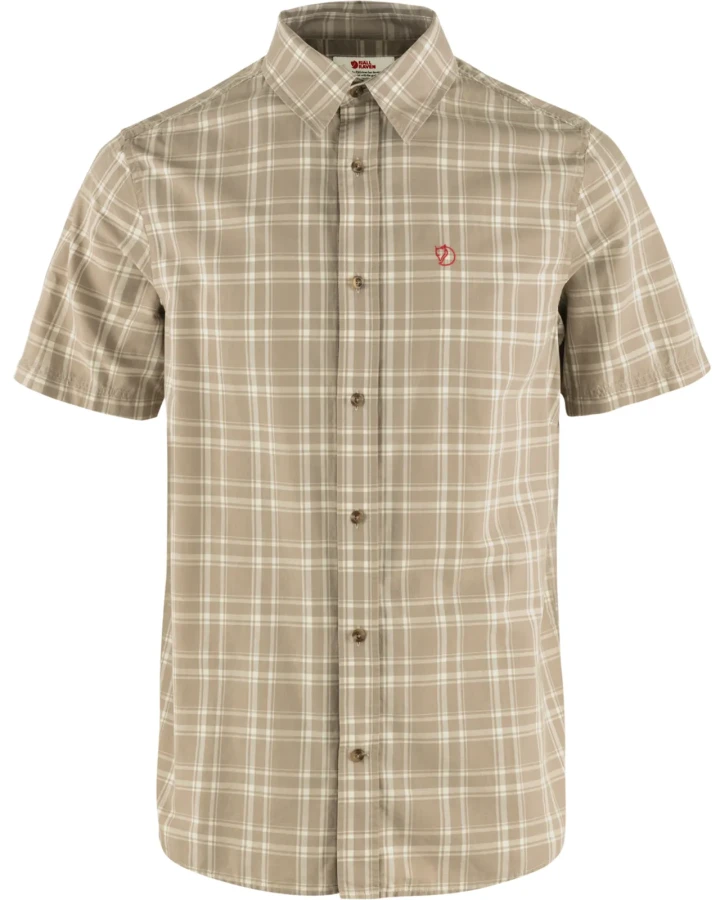 Ovik Lite Shirt SS, kolor: 118-302 - Fossil-Chalk White
