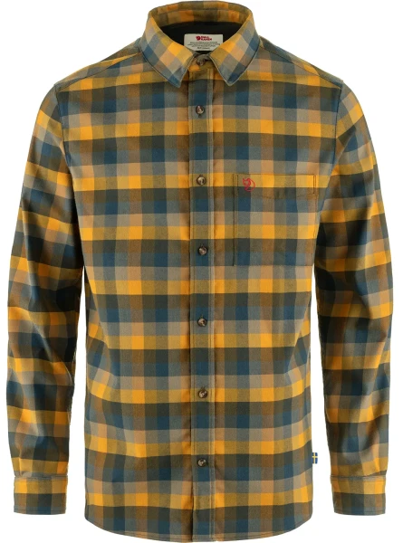 Lappland Stretch Flannel Shirt, kolor: 625-570 - Laurel Green-Mountain Blue