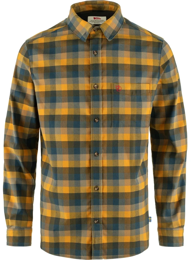 Lappland Stretch Flannel Shirt, kolor: 625-570 - Laurel Green-Mountain Blue