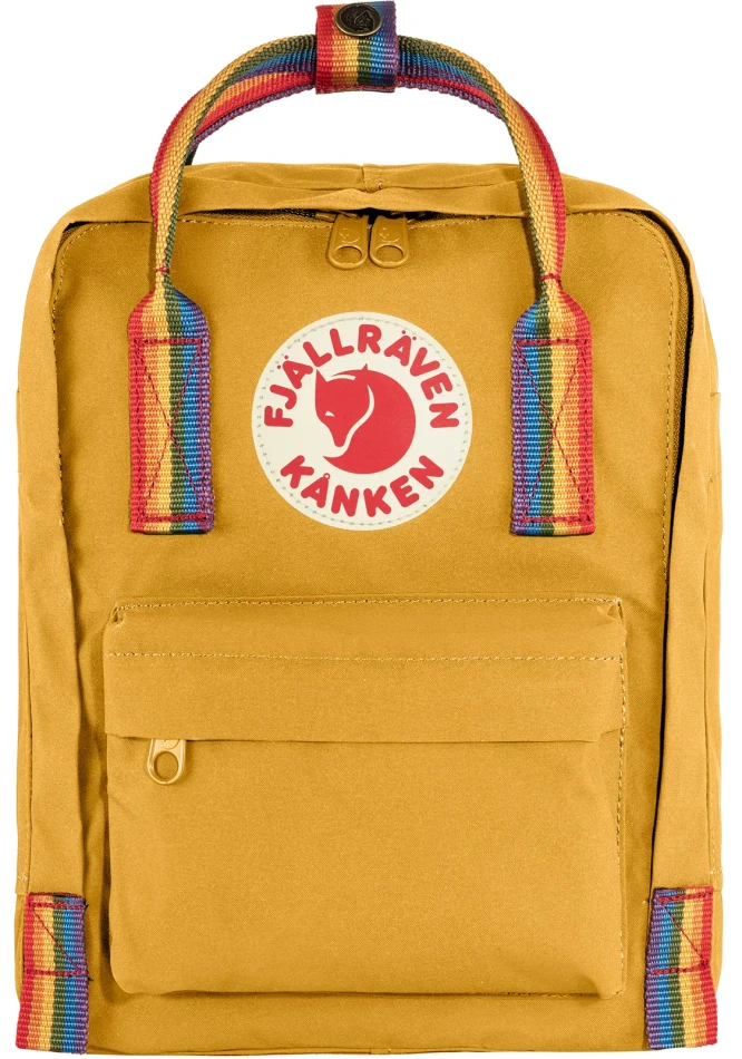 Kanken Rainbow Mini, kolor: 160-907 - Ochre-Rainbow Pattern