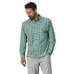 M's L/S Island Hopper Shirt, kolor: Mirrored Vessel Blue