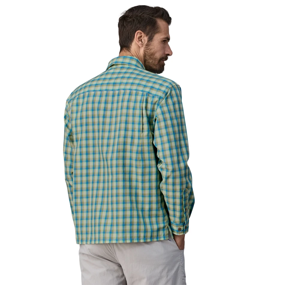 M's L/S Island Hopper Shirt, kolor: Mirrored Vessel Blue