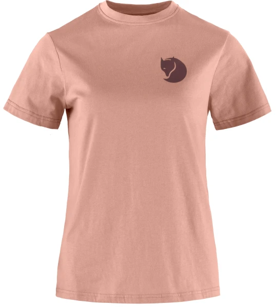 Fjallraven Fox Boxy Logo Tee W, kolor: 300 - Dusty Rose