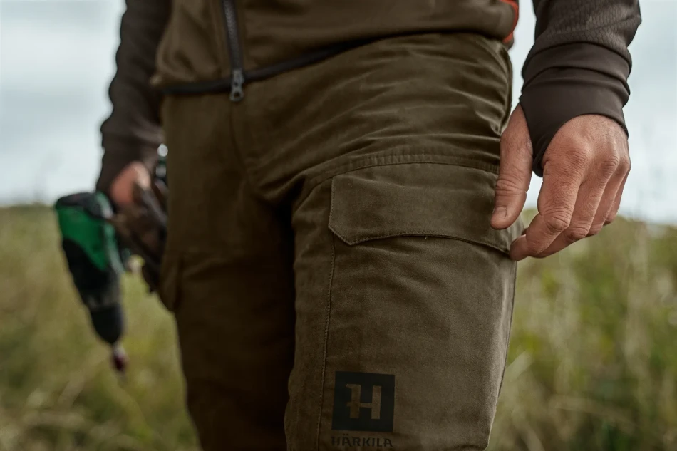 Harkila Scandinavian Trousers, kolor: Willow Green/Deep Brown
