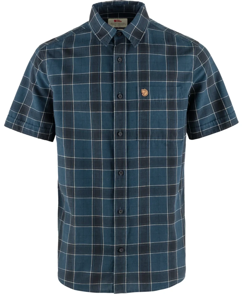 Fjallraven Ovik Travel Shirt SS, kolor: 534-555 - Indigo Blue-Dark Navy, 1