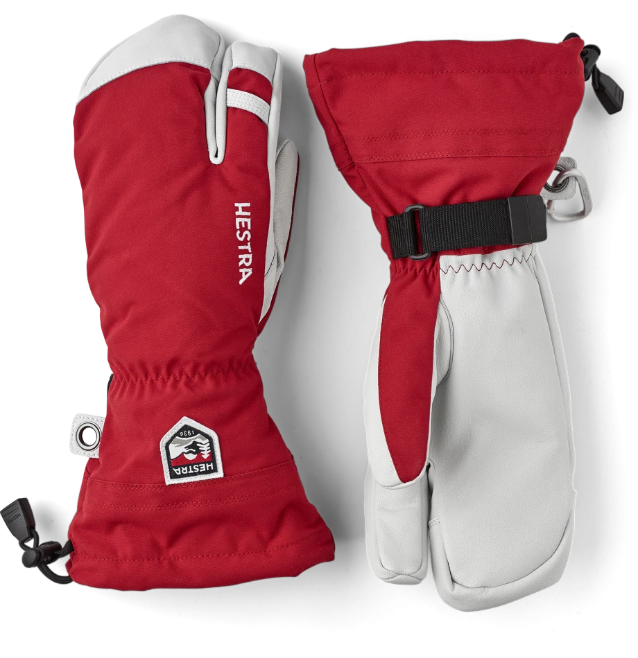 Army Leather Heli Sky 3 finger, kolor: 560 - Red