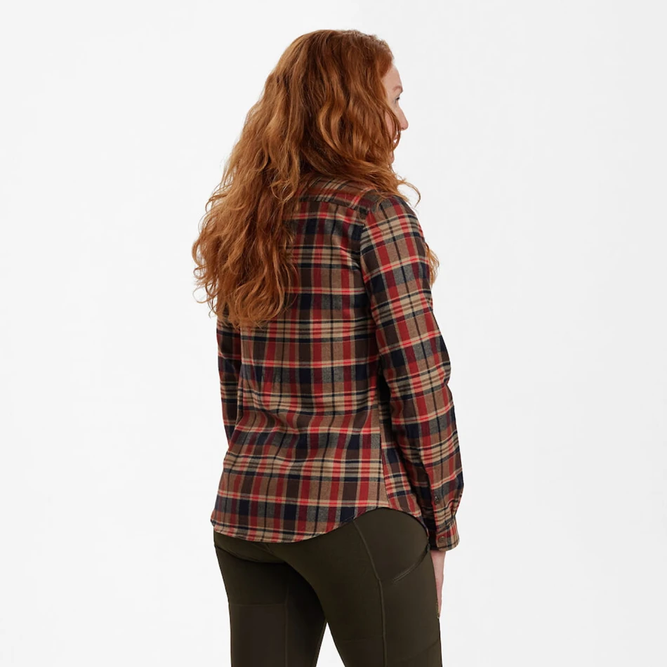 Lady Athena Shirt, kolor: 699 - Orange Checked