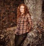 Lady Athena Shirt, kolor: 699 - Orange Checked