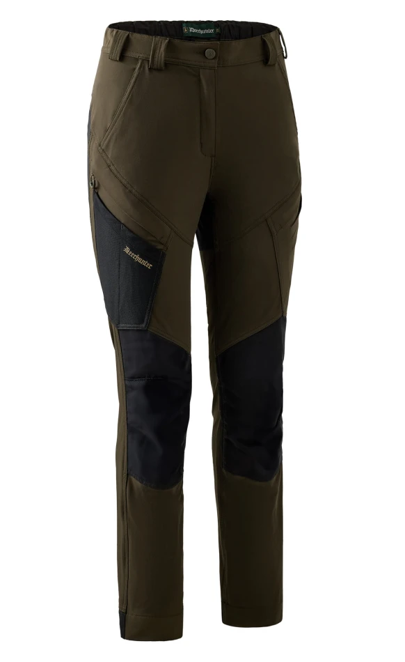 Lady Northward Trousers, kolor: 378-999 - Bark Green / Black